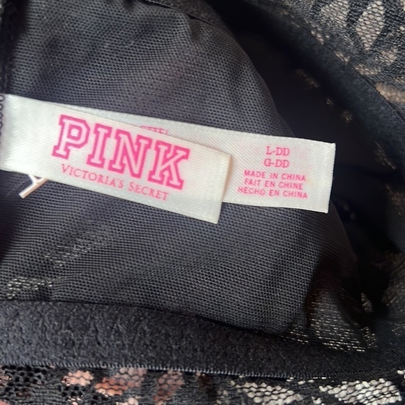 PINK victoria’s secret high neck lace bra - Picture 5 of 6